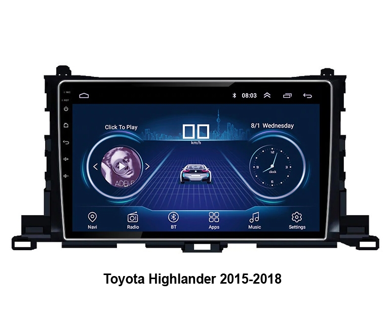 Автомагнитола NaviFly Toyota Highlander Android 6