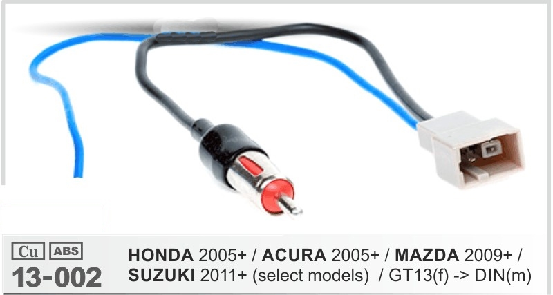ISO переходник на антенну Honda 2005+, Mazda 2009+, Suzuki 2011+